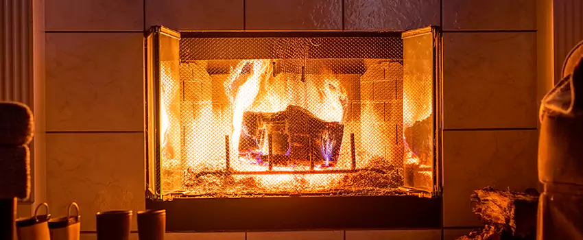 Mendota Hearth Landscape Fireplace Installation in Middletown, New York